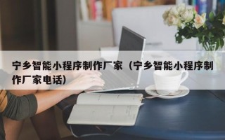 梁山宁乡智能小程序制作厂家（宁乡智能小程序制作厂家电话）